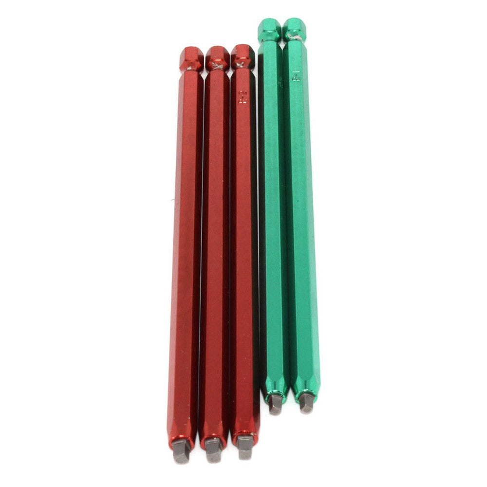 Ensemble d′embouts carrés de 6′′ pour perceuse - R1/R2 - 5 pièces