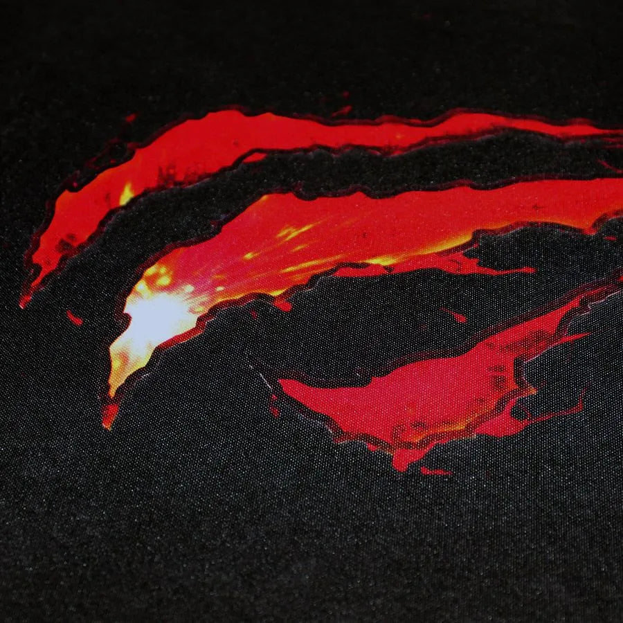 Tapis surdimensionné pour clavier et souris - Noir et rouge - 70cm X 30cm