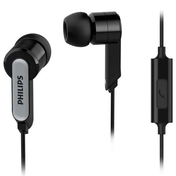 Écouteurs intra-auriculaires avec fil et microphone - 3.5 mm - Noir