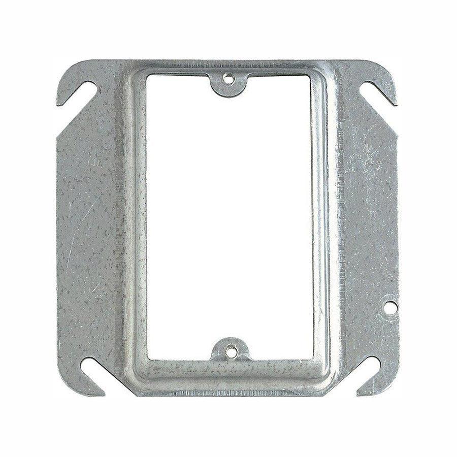 Couvercle carré surélevé de boîte électrique pour 1 dispositif - 4″