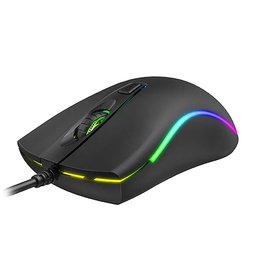 Souris optique de jeu rétro-éclairée avec fil à 4 boutons - USB