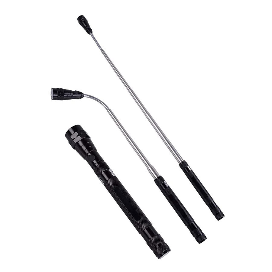 Lampe de poche DEL COB magnétique et extensible avec col flexible