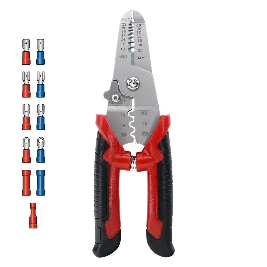 Ensemble de sertissage 3 en 1 avec terminaux - 22-10 AWG - 170 pièces