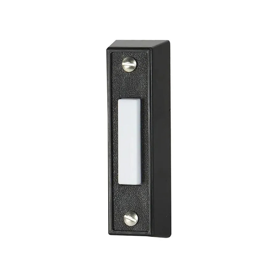 Sonnette filaire à bouton poussoir DEL - Noir