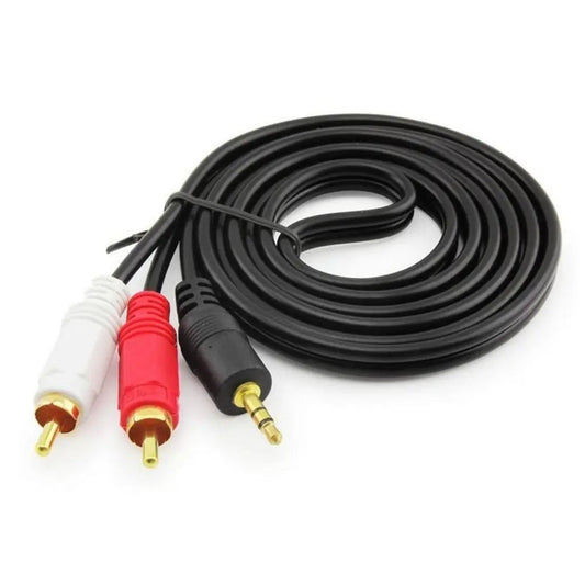 Câble Audio Stéréo Premium 3,5mm vers RCA 1,5m - Qualité Supérieure