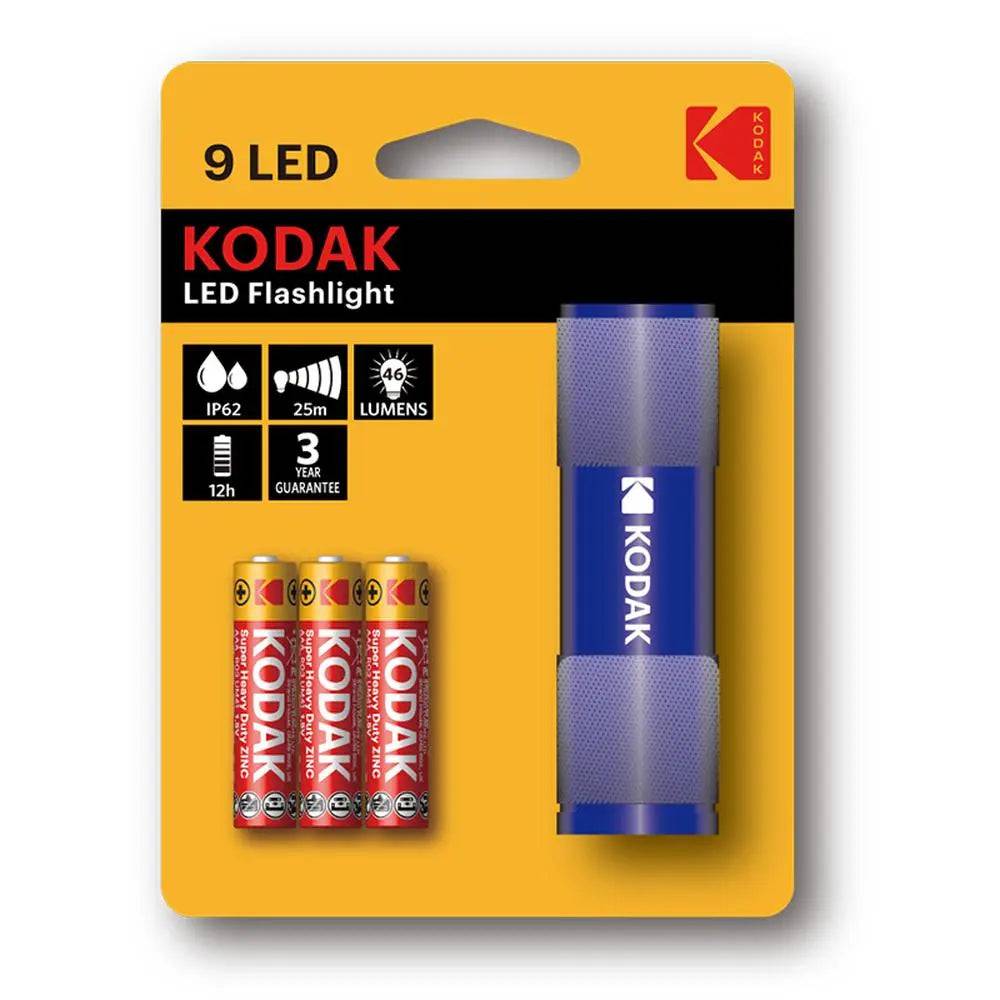 Lampe de poche compacte bleu Kodak à 9 LED
