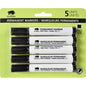 5-Pack Permanent Markers, Black Ink