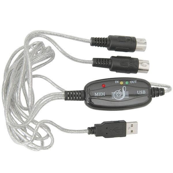 Interface USB 2.0 à MIDI - 1.8 m