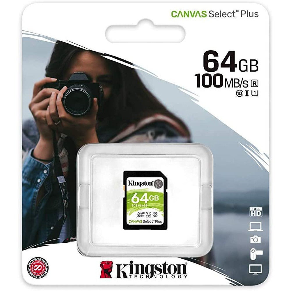 Carte SD Kingston Canvas Select Plus 64Go