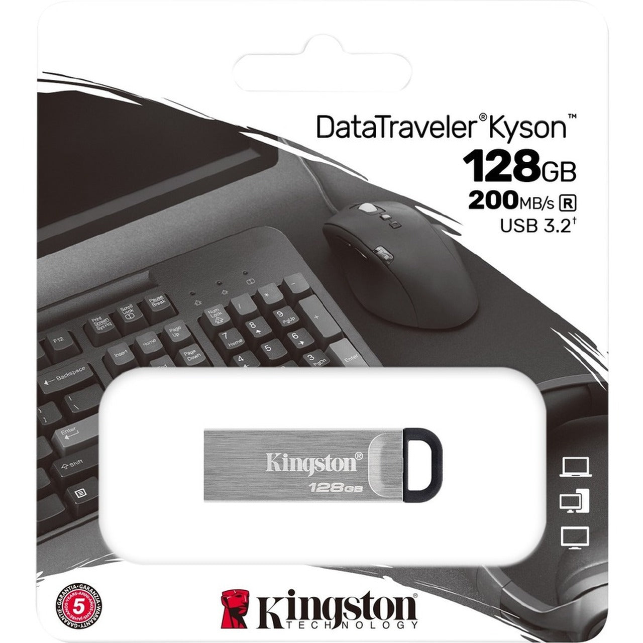 Clé USB Kingston DataTraveler® Kyson 128Go USB 3.2 Gen 1