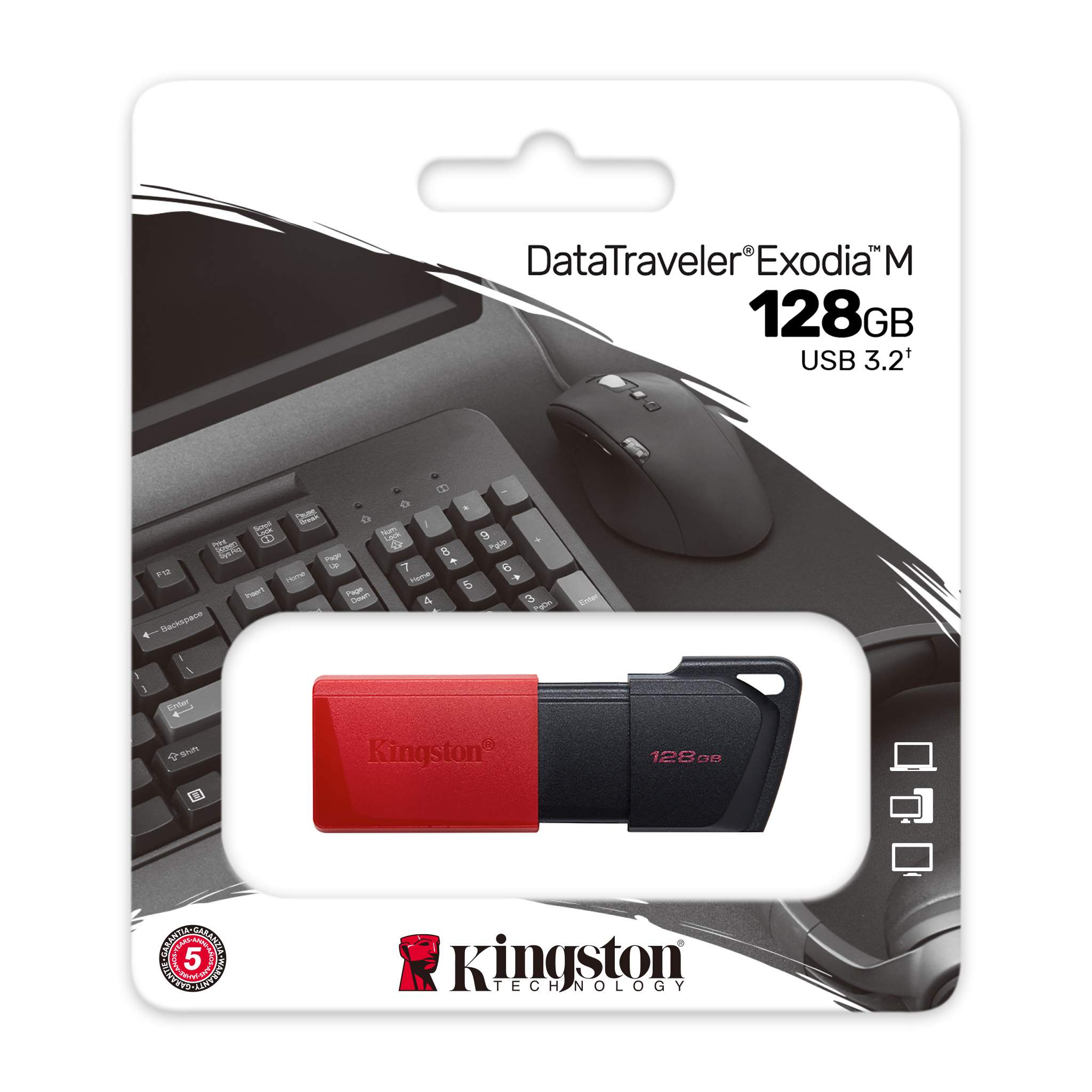 Clé USB Kingston DataTraveler® Exodia M 128Go USB 3.2 Gen 1