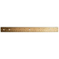 Wood Ruler with Metal Edge 12"/30