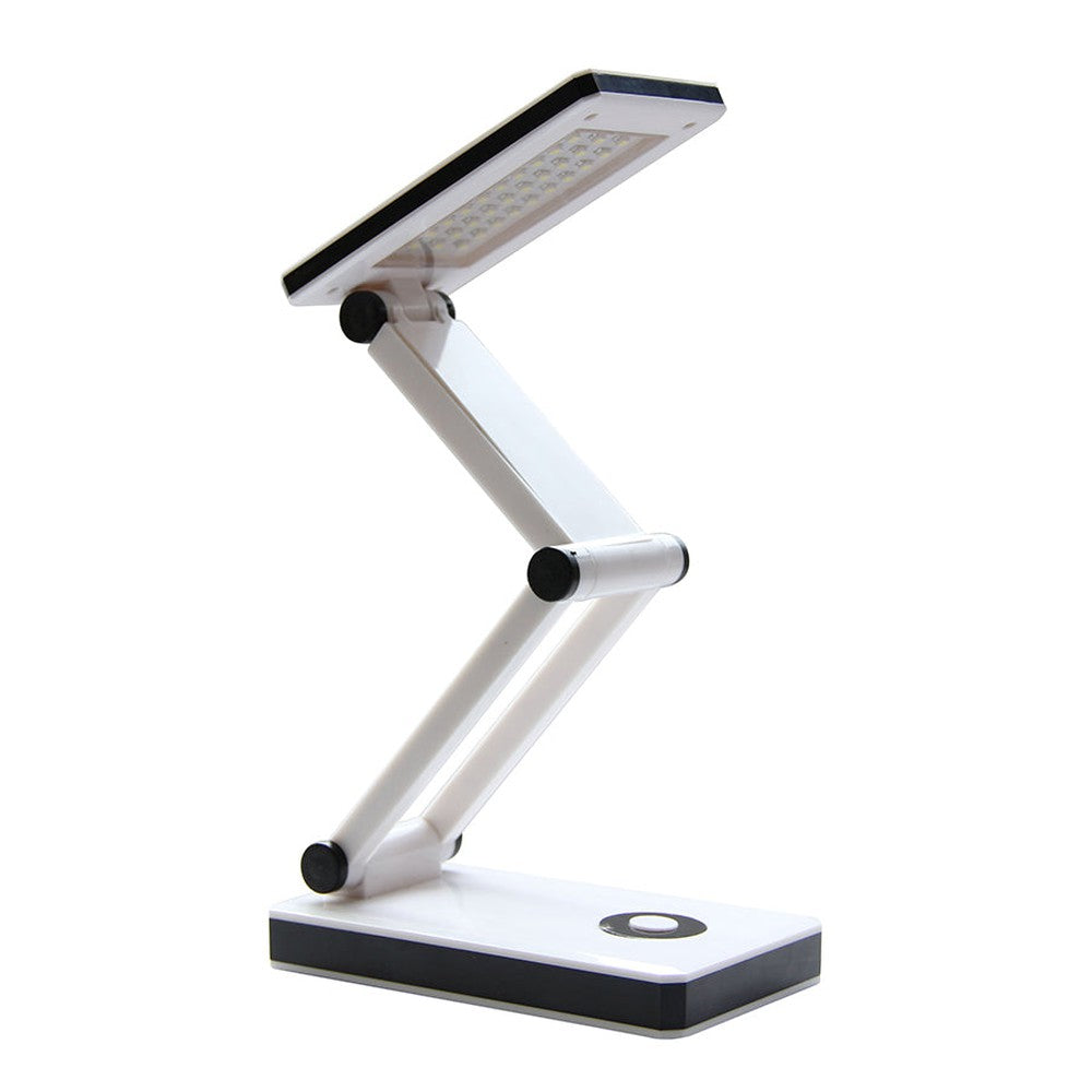 Lampe de bureau pliable DEL - Blanc