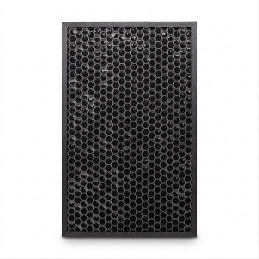 Sharp FZK50DFU replacement active carbon deodorizing filter for FPK50UW air purifier, in a premium white-background hero shot.