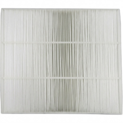 High-resolution hero shot of the white pleated Sharp FZA28HFU True HEPA replacement filter.