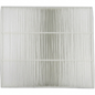 High-resolution hero shot of the white pleated Sharp FZA28HFU True HEPA replacement filter.