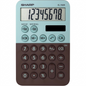 A high-resolution, centered view of the SHARP EL-760RBMT Mint Chocolate 8-digit calculator on a pure white background.