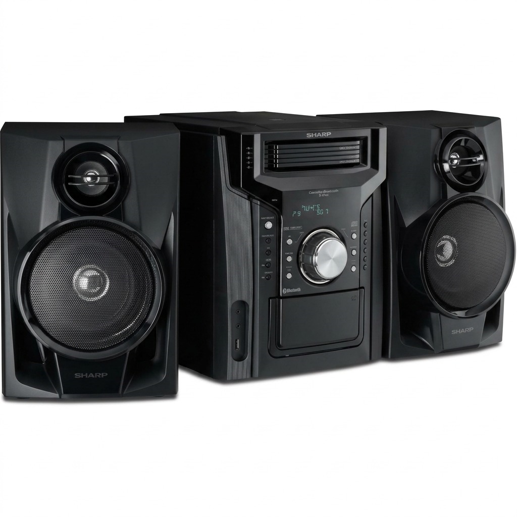 A pure high-resolution ecommerce hero image for the SHARP CD-BH950 mini system.