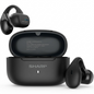 Sharp HP-TW45-BK True Wireless Earbuds in charging case, high-resolution hero shot.