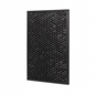 High-resolution centered product photograph of the Sharp FZJ80DFU Activated Carbon Air Purifier Filter in its black frame with a honeycomb structure, on a pure white background.
