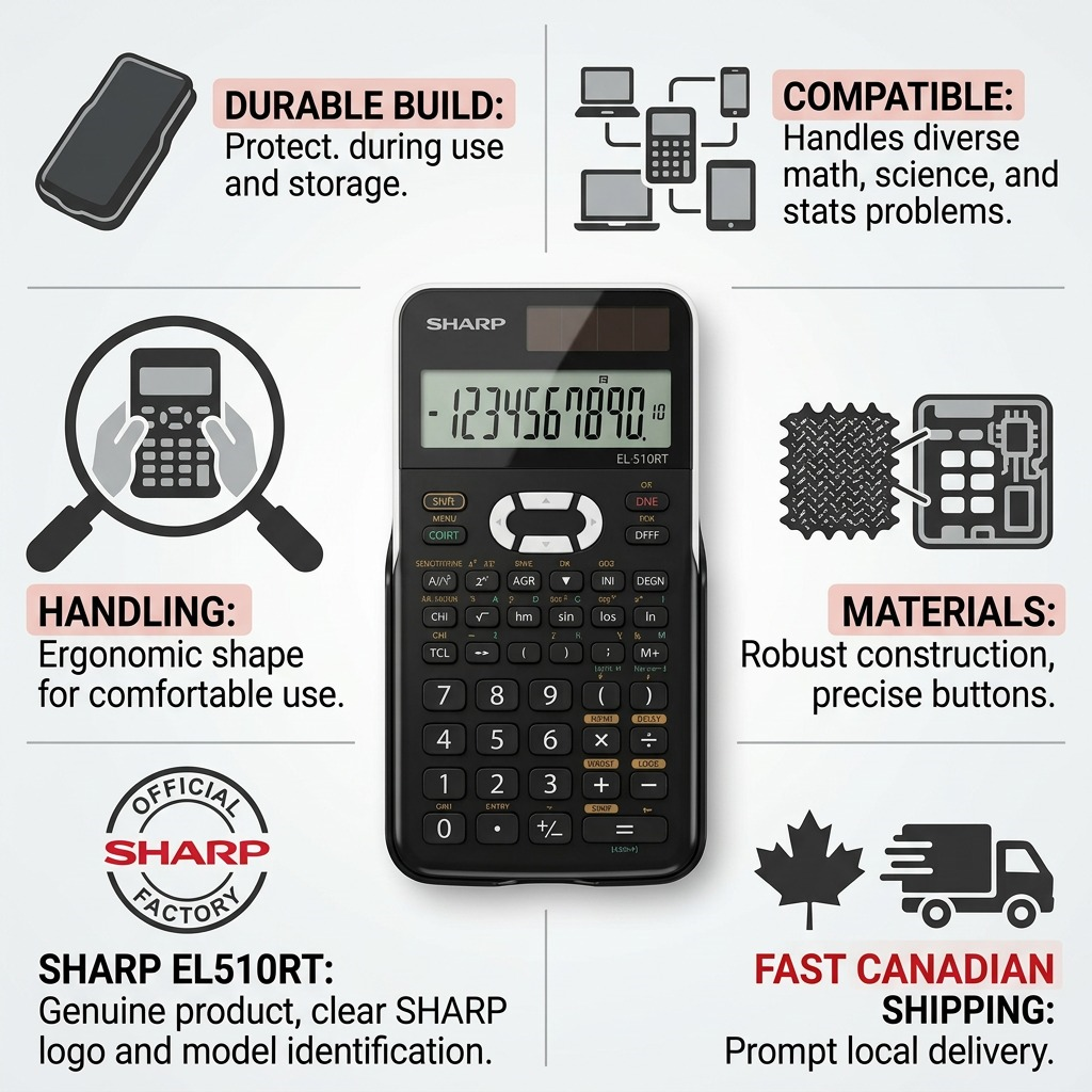 Trust and authority matrix for the SHARP EL510RT calculator. All facts and design preserved.