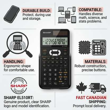 Trust and authority matrix for the SHARP EL510RT calculator. All facts and design preserved.
