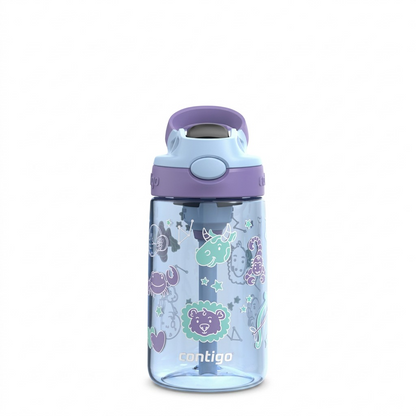 Hero shot of the Contigo Aubrey water bottle, Periwinkle Amethyst Zodiac, 14 oz (414 mL).