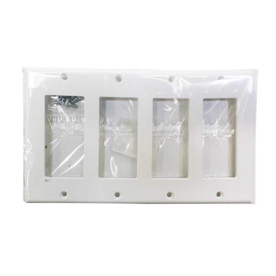 Plaque murale quadruple - Blanc