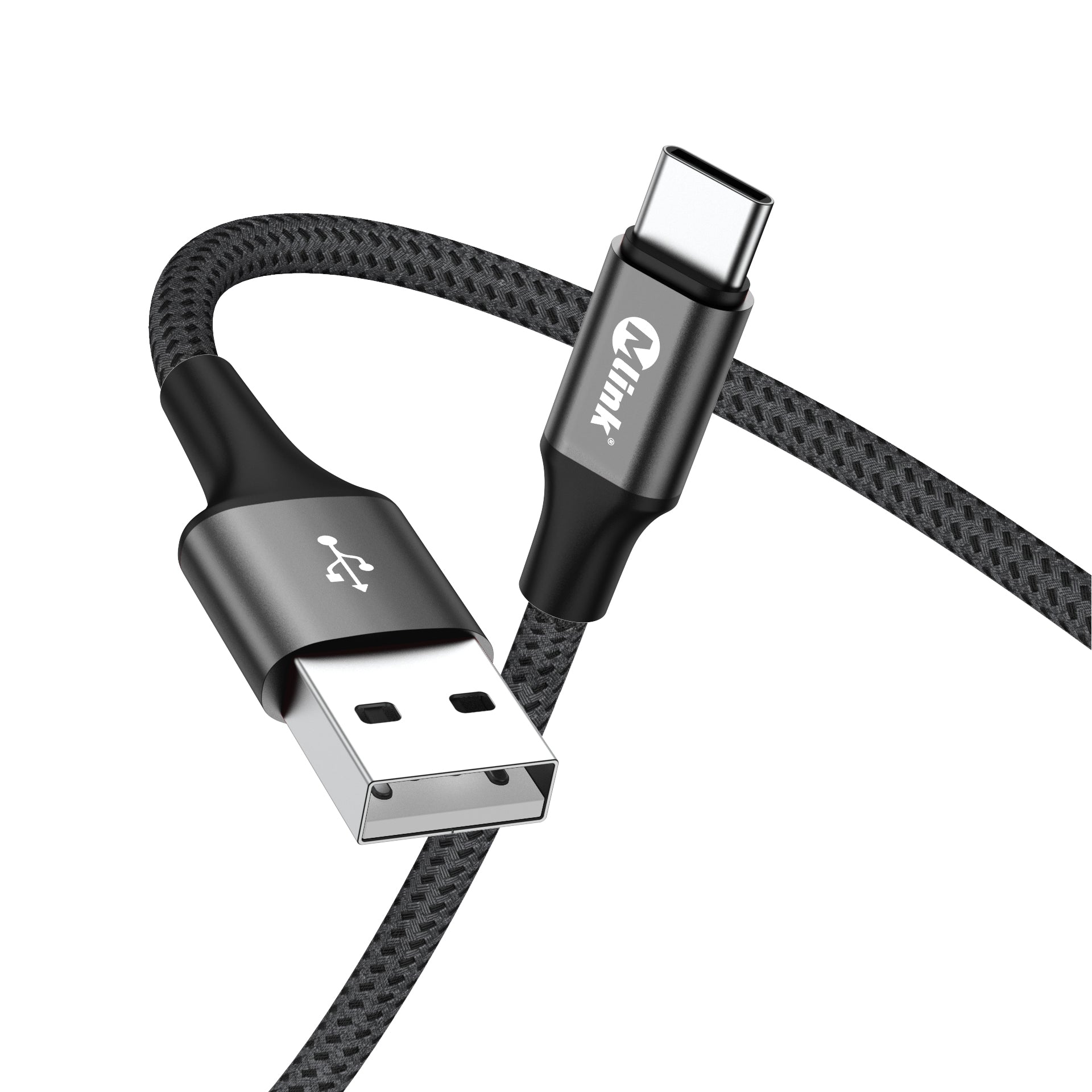 Câble tressé USB-C à USB-A PD20W 5V/2.4A à charge rapide de qualité supérieur