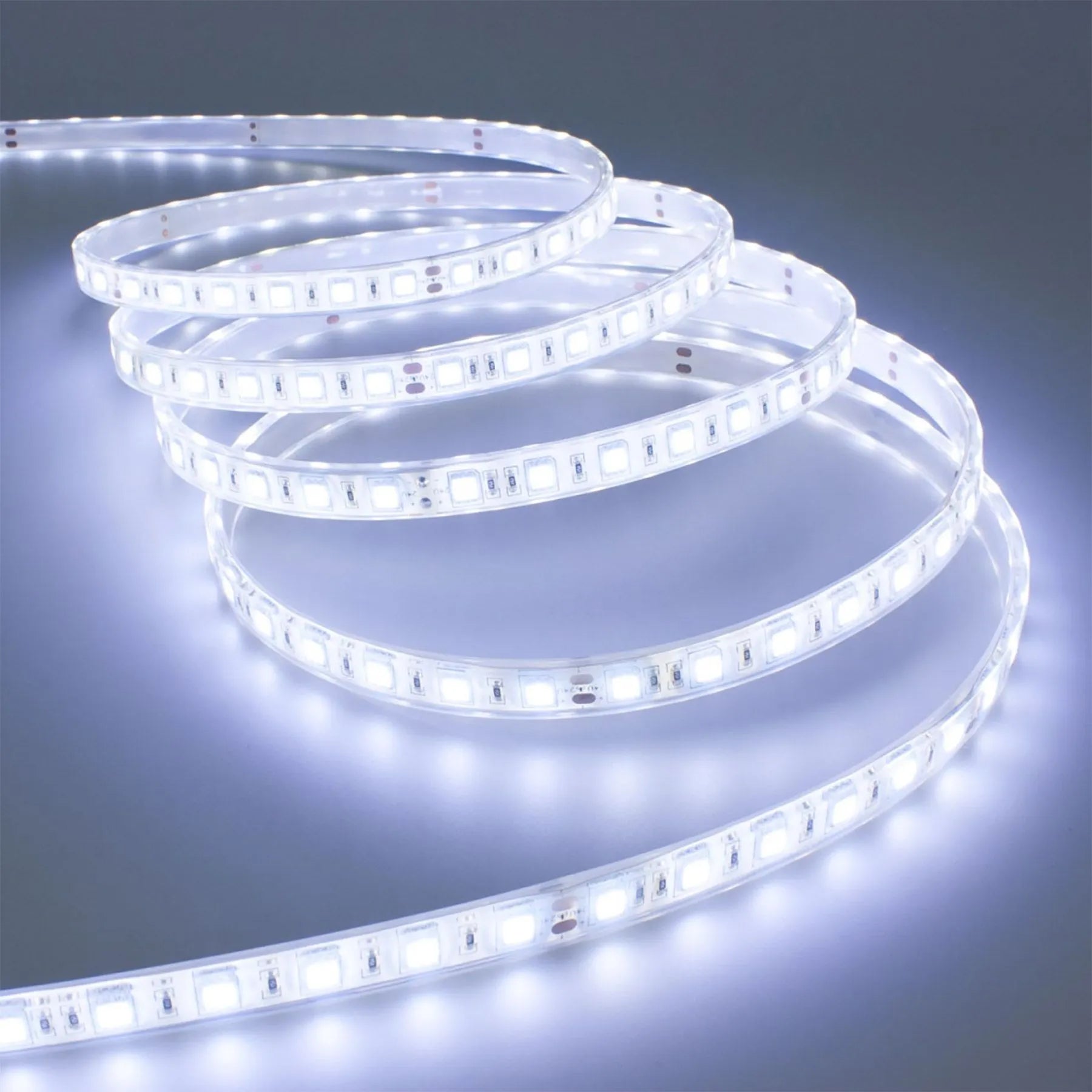 LED light strip with switch - 12V - 60 LEDs/m - 6000K - 1m