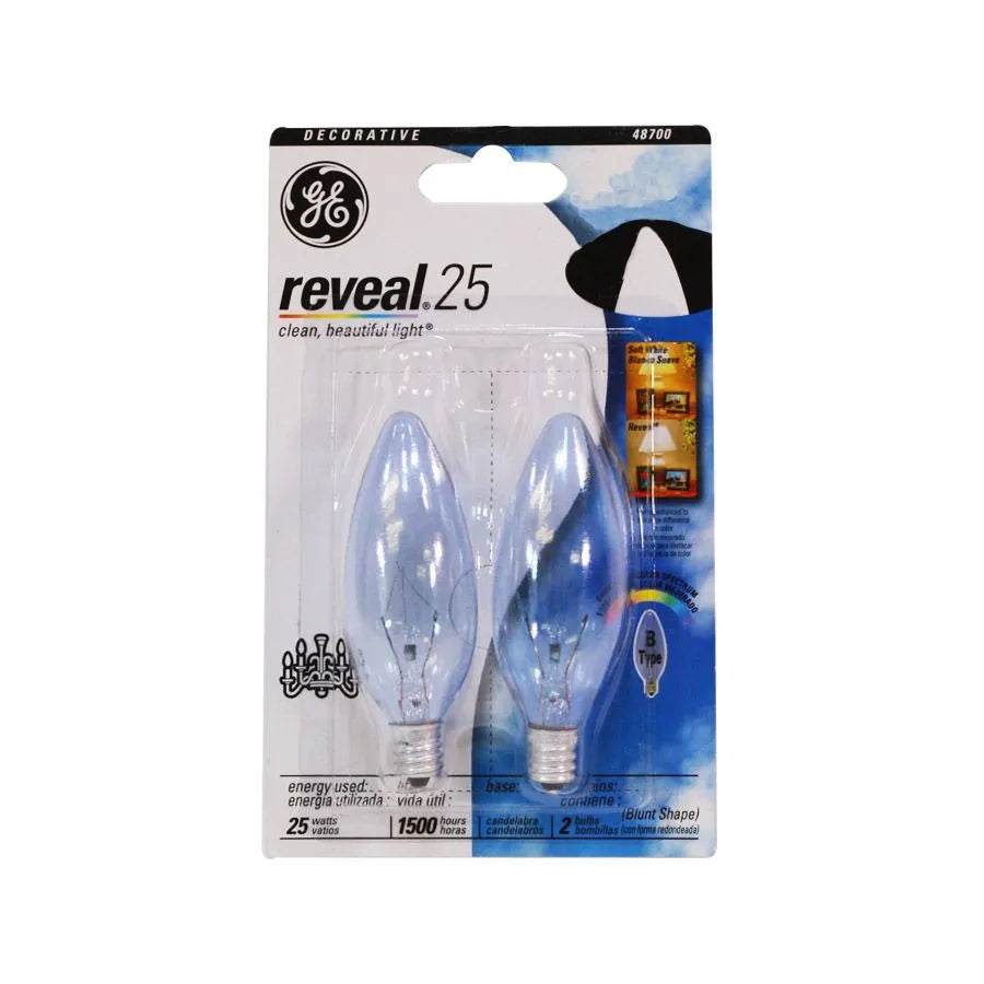 Ampoule chandelier 25W Paquet De 2