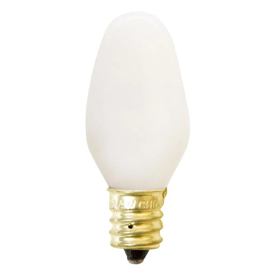 Ampoule 7 W - C7 - Blanc - E12 - Paquet de 2