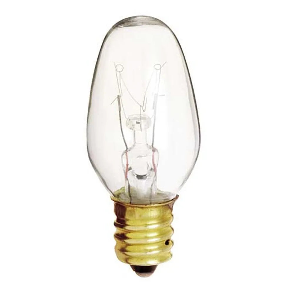 Ampoule 4 W - C7 - Transparent - E12 - Paquet de 2