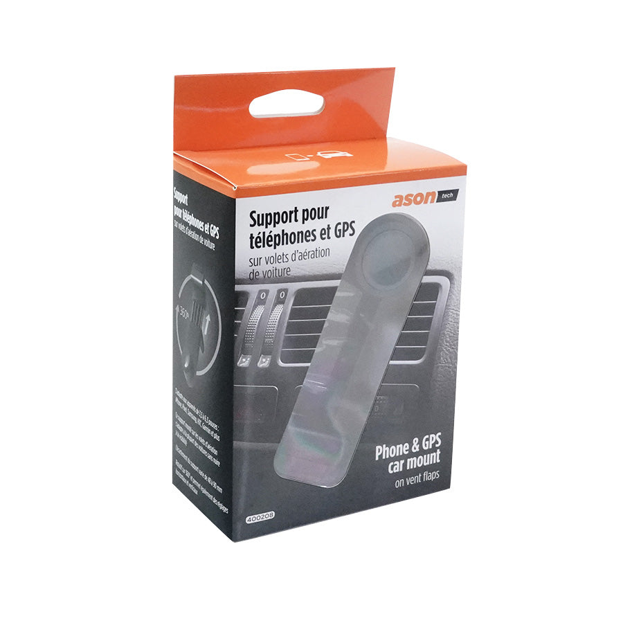 Support de téléphone portable/GPS pour grille d′aération de véhicule