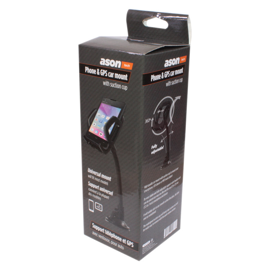 Support de téléphone portable/GPS pour voiture avec ventouse