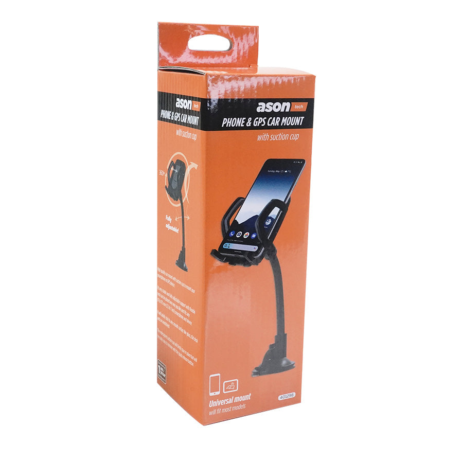 Support de téléphone portable/GPS pour voiture avec ventouse