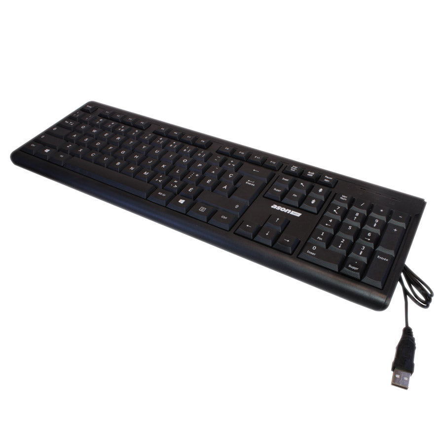 Clavier avec fil - USB - 104 touches