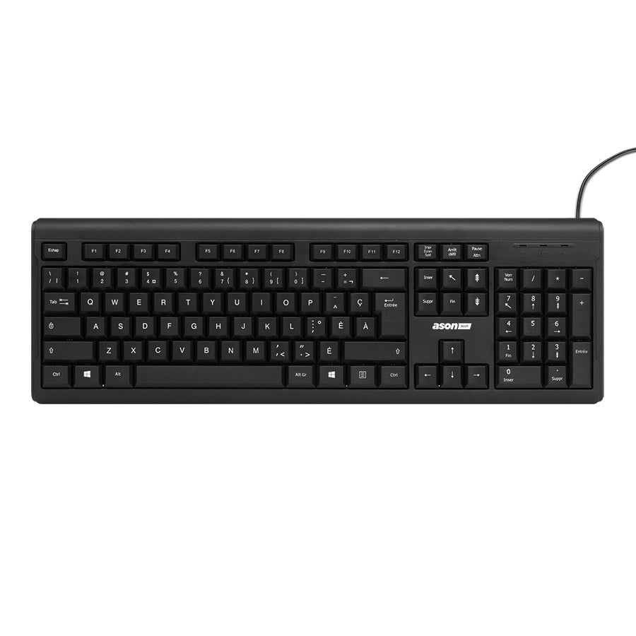 Clavier avec fil - USB - 104 touches