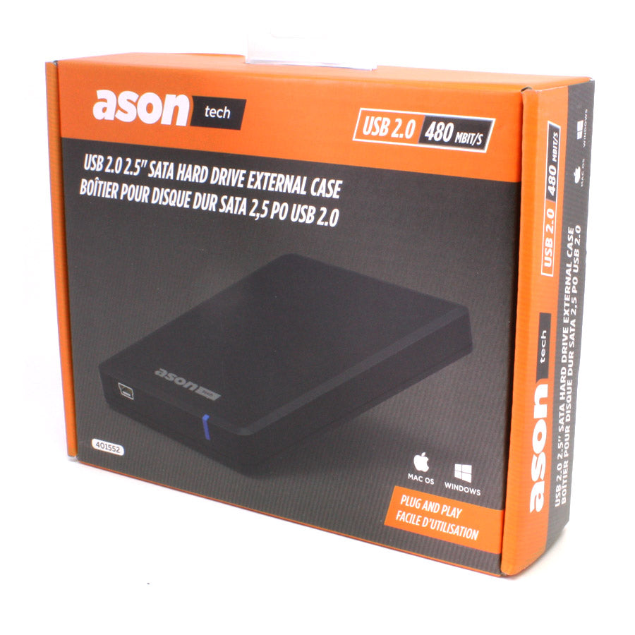 Boîtier externe USB 2.0 pour disque dur SATA - 2.5″