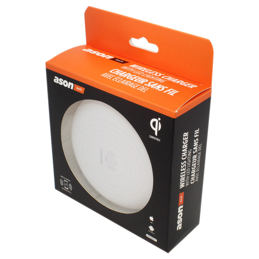 Chargeur sans fil QI avec éclairage DEL