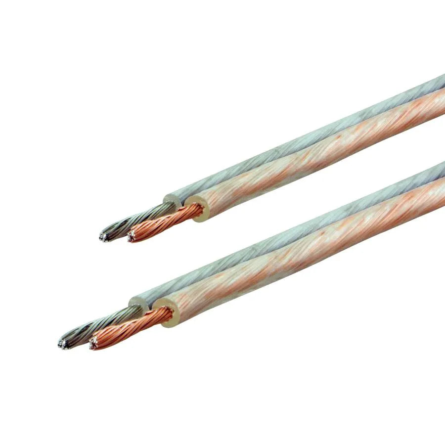 Fil à haut-parleur 2c/20 AWG - Transparent - 22.9 m