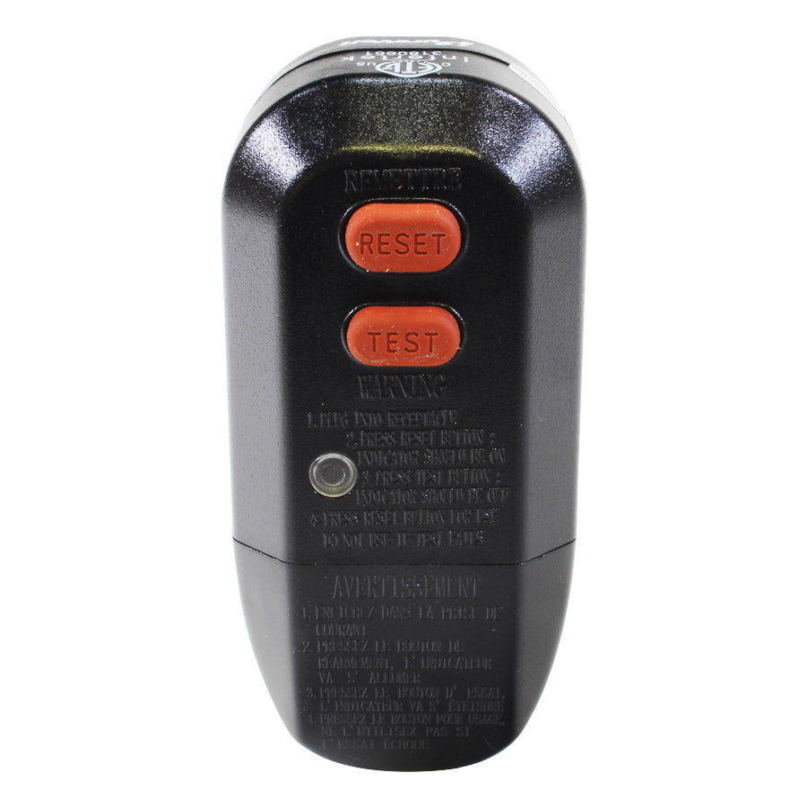 Prise GFCI automatique à angle droit de 15 A et 120V