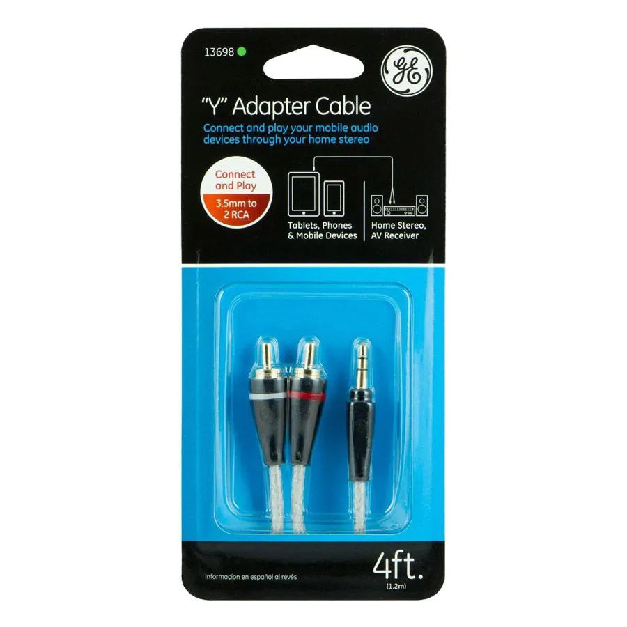 Câble 3.5 mm stéréo mâle à 2 x RCA mâle - 1.2 m