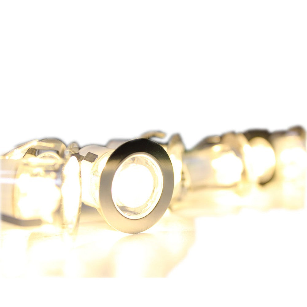 Ensemble de 10 lumières DEL encastrables - IP67 - 0.5 W - 3000 K
