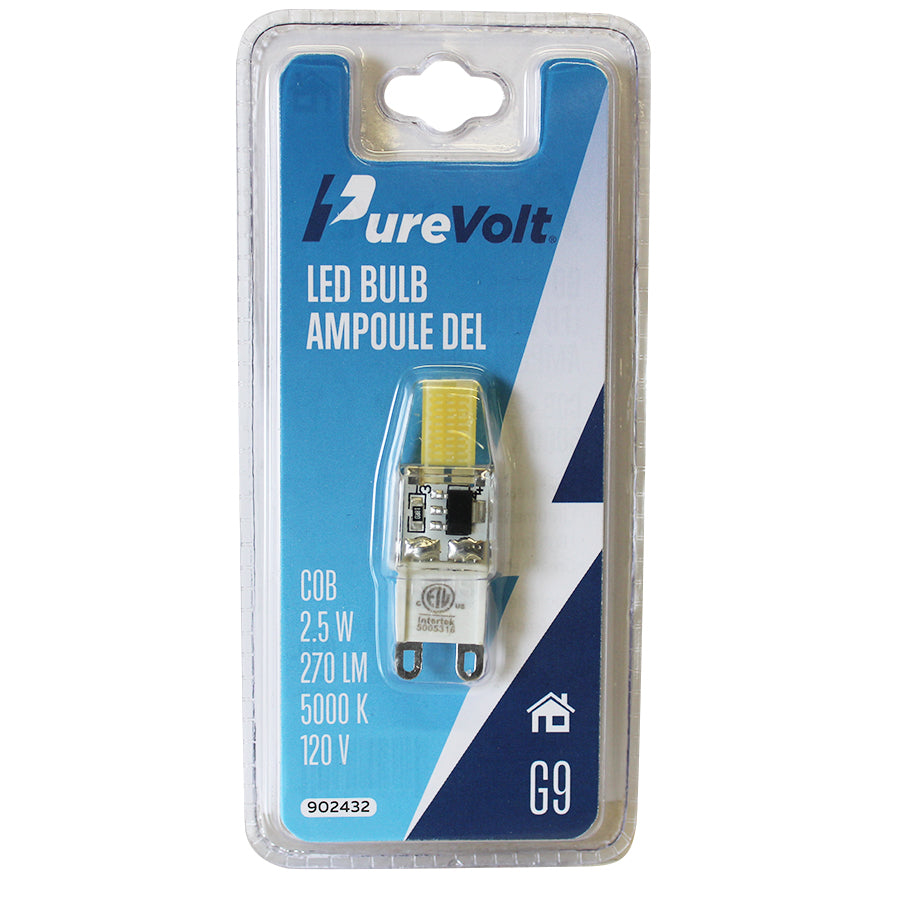 Ampoule DEL haute intensité - 120 V - Bi-pin G9 - 2.5 W - 5000 K