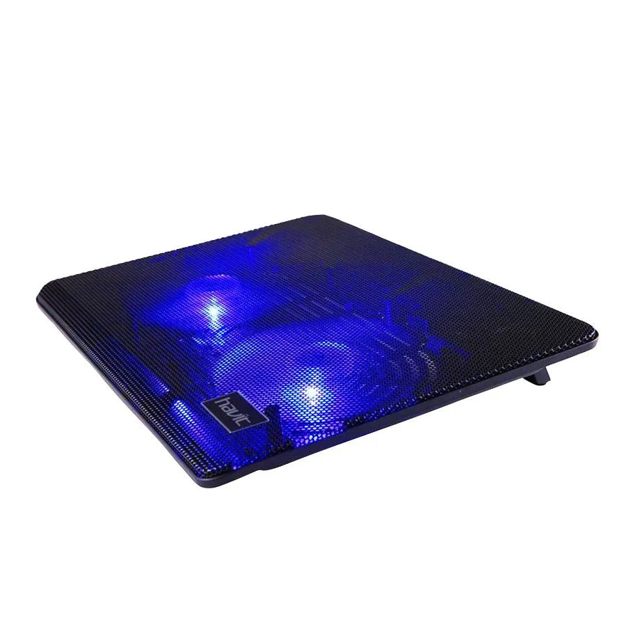 Support de refroidissement ultra mince rétroéclairé bleu pour ordinateur portable