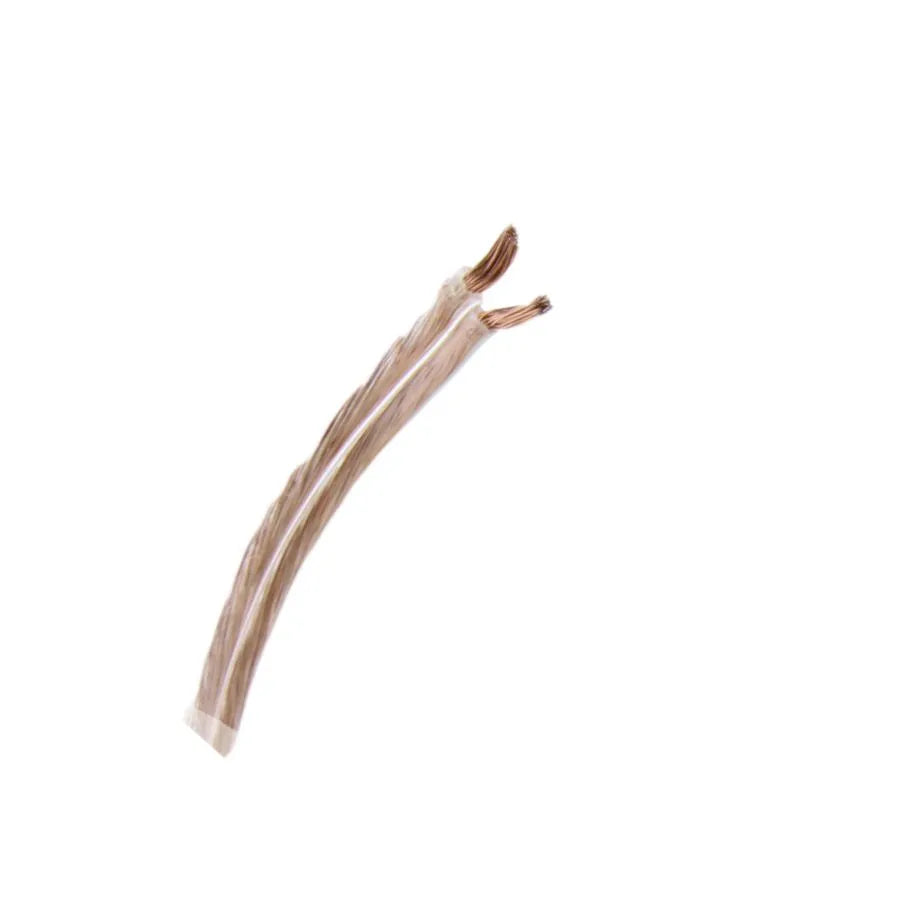 Fil à haut-parleur cuivre 2c/18 AWG - Transparent - 15.2 m