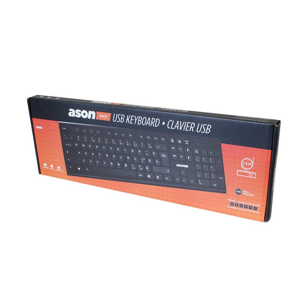 Clavier avec fil - USB - 104 touches