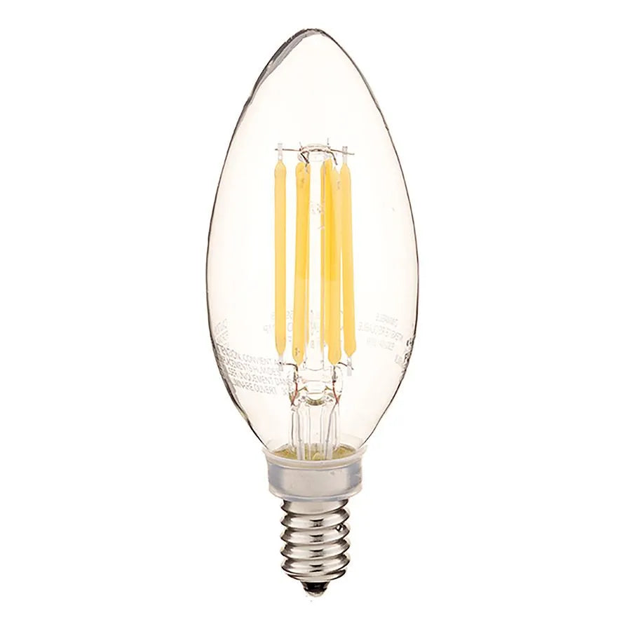 Ampoule DEL graduelle B10 style filament - 120 V - 4.5 W - E12 - 2700K