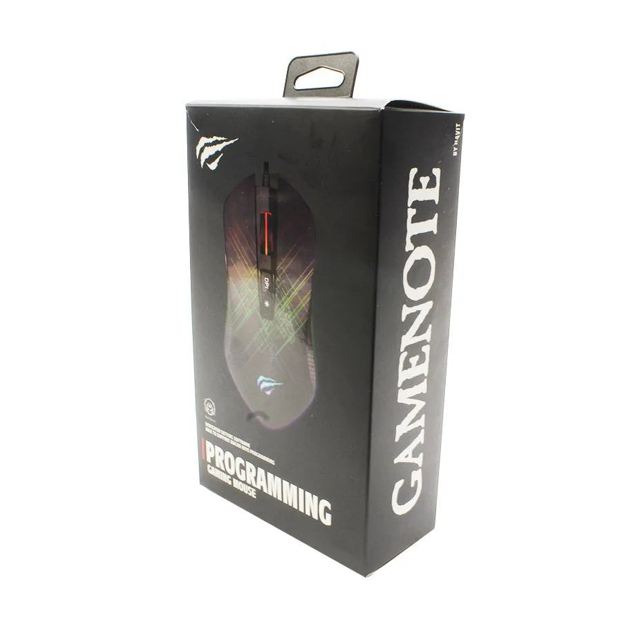 Souris de jeux rétroéclairée avec fil à 7 boutons - 4800 DPI - USB
